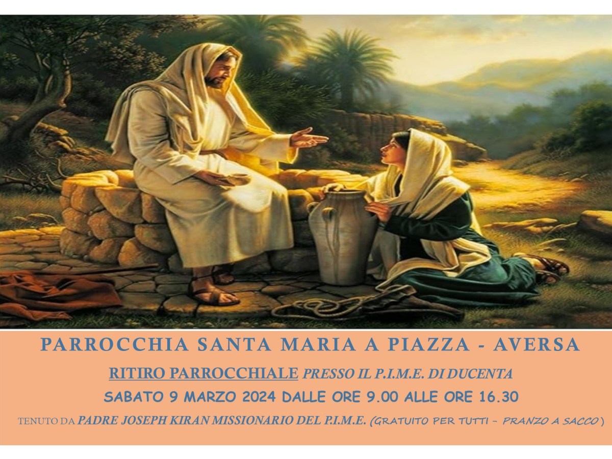 Ritiro Spirituale di Quaresima 9 marzo&nbsp;2024